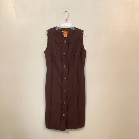 Tory Burch Dresses & Skirts - Tory Burch Donell Button-Up Sheath Dress - Brown